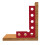 Compact Aluminum Carpenter Square Ruler - Precise Measurements, Multi-Function Tool, Portable Design, Red, 100x60mm 6