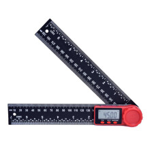 (200mm) Multi-Angle Measurement Tool with Locking Knob, LCD Display, Auto Power Off, and Versatile Functions - 0-360 Goniometer