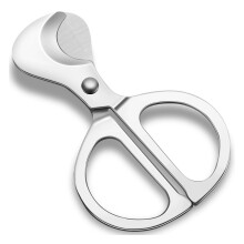 (silver) Portable Stainless Steel R With Double Blade In