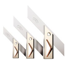 (MS-1.5v2) 45 Angle Ruler - High Precision Stainless Steel with Aluminum Handle, Marking Knife, 3 Models for Woodworking