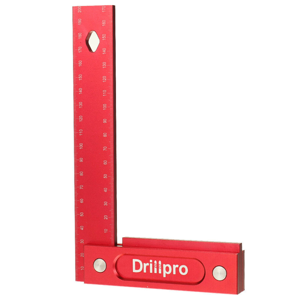Photos - Tape Measure and Surveyor Tape GreenZech  Aluminum Alloy Right Angle Ruler 150/200mm with Laser Engraved Metric Scale - Durable, Precision Tool for Carpentry (200mm)