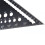 High Precision Aluminum Alloy Triangle Ruler, 1-100 Range, 0.1mm Accuracy, Durable for Woodworking Projects 4