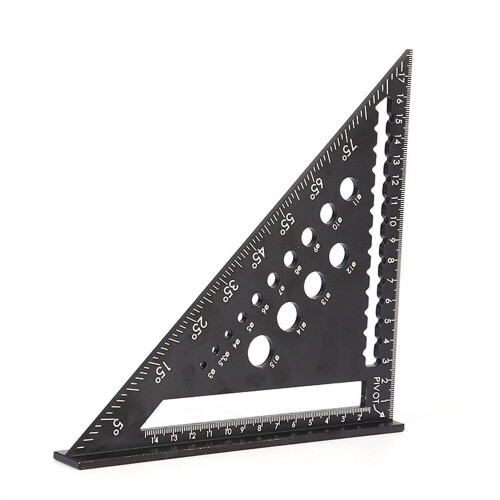 High Precision Aluminum Alloy Triangle Ruler, 1-100 Range, 0.1mm Accuracy, Durable for Woodworking Projects 2
