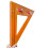(320x320mm) 2-in-1 Drilling & Marking Angle Ruler - Precision Tool for Woodworking, Durable Bakelite, Versatile for Cabinet Installation 1
