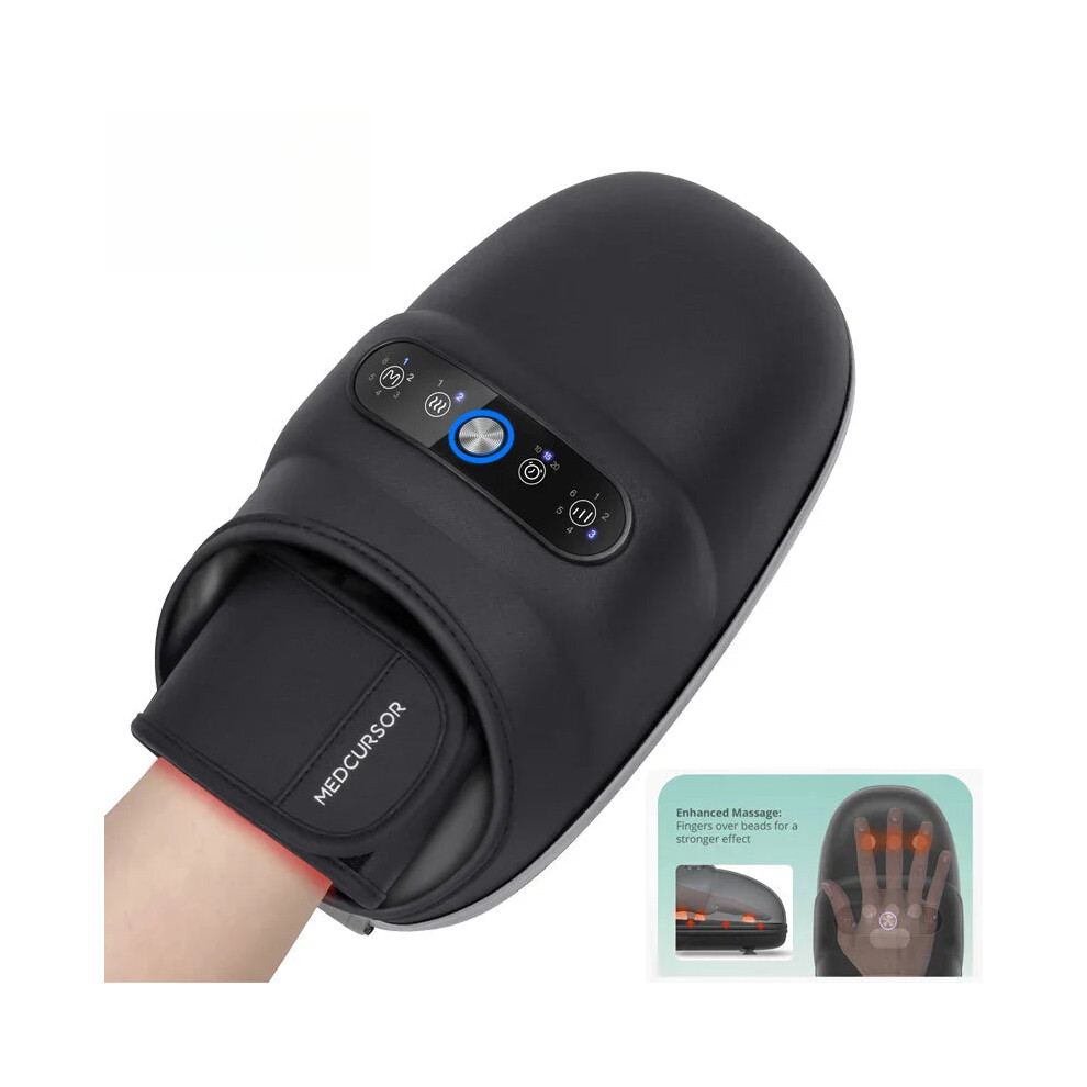 Greenzech Wireless Electric Hand Massager With Air Compression, Heat Therapy, And Customizable Modes For Muscle Relaxation