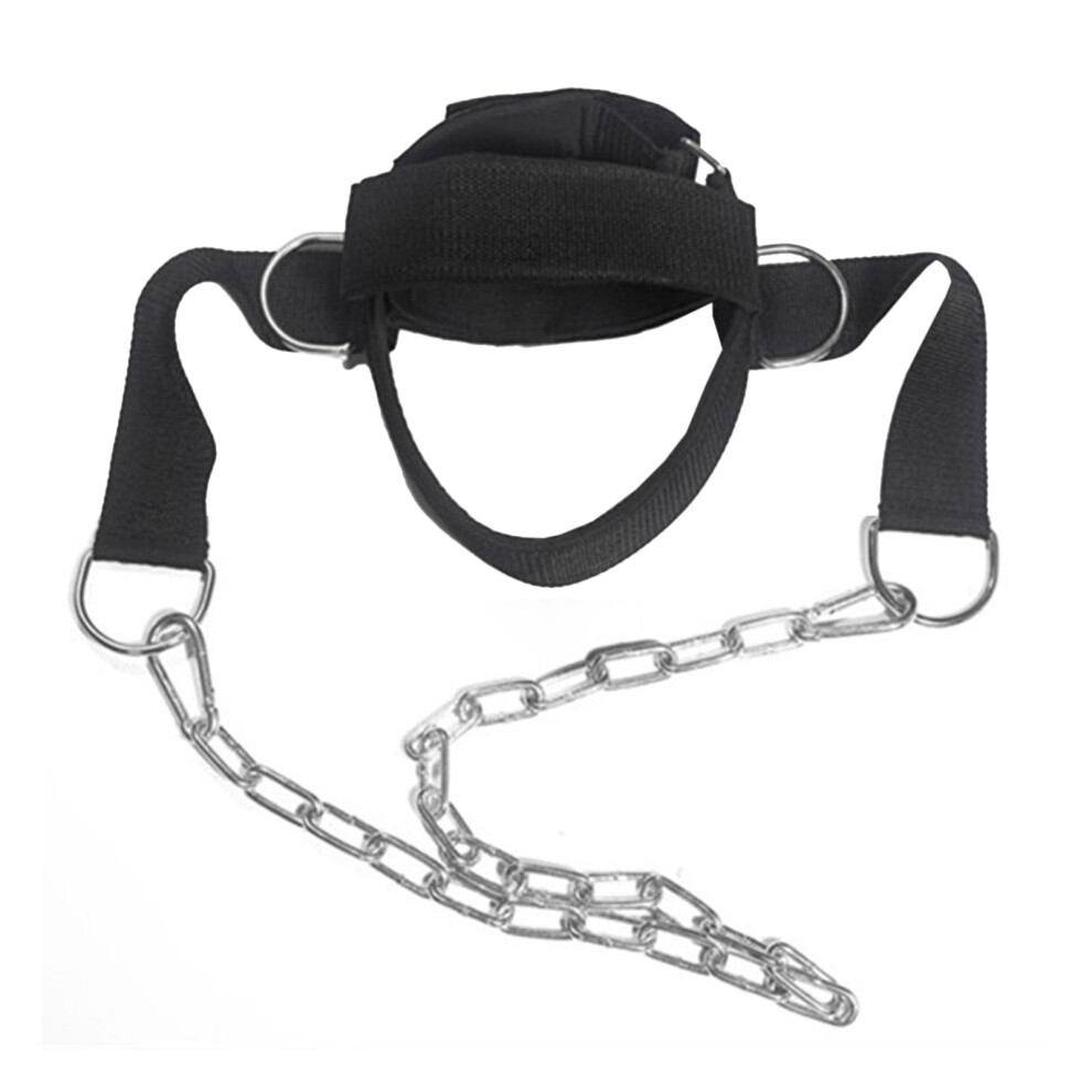 Head Harness for Neck Exercise, Neck Exerciser With Steel Chain, Advanced Sturdy Chains, Injury Recovery Belt