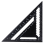 43X30X30cm Imperial Aluminum Alloy Triangle Ruler Black Triangular Ruler 11