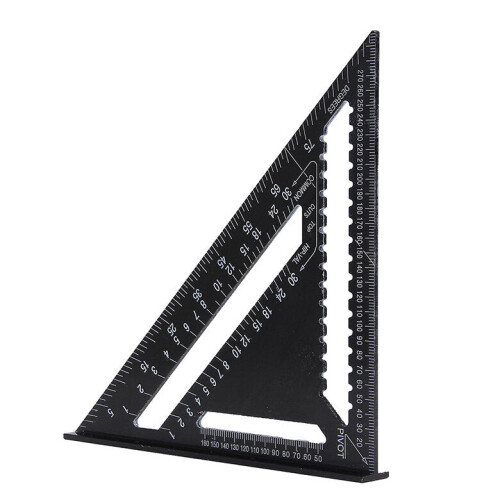 43X30X30cm Imperial Aluminum Alloy Triangle Ruler Black Triangular Ruler 1