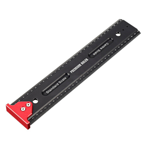 Marking T Ruler: Durable Measuring Tool with Hook Stop for High Precision Woodworking - Portable Carpentry Tool 2