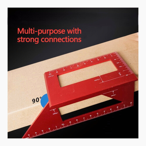 Woodworker Multi-purpose Square 45/90 Degree Layout Miter Gauge 2