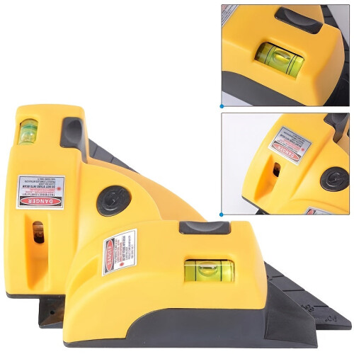 Square Laser Level 90 Degree Vertical Horizontal Line Yellow 2