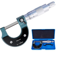 Outside Micrometer Metal Caliper Measuring Tools With Ratchet Stop And Lock Nut