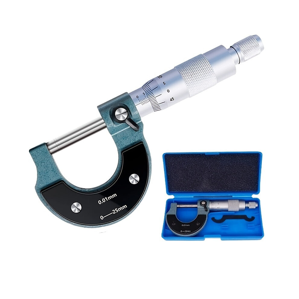 Outside Micrometer Metal Caliper Measuring Tools With Ratchet Stop And Lock Nut