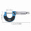 Outside Micrometer Metal Caliper Measuring Tools With Ratchet Stop And Lock Nut 5