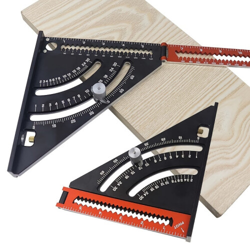Multi-Function Foldable Triangle Ruler Square Protractor Marking Measuring Tools 1