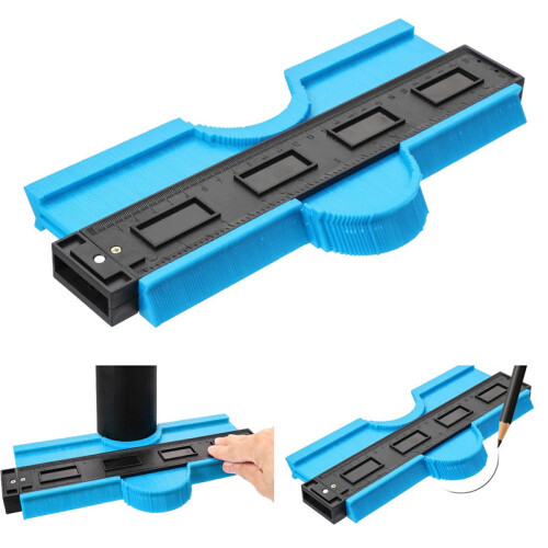(Green, 10Inches) Contour Gauge Adjustable Lock-Precisely Copy Irregular Shape Duplicator 2