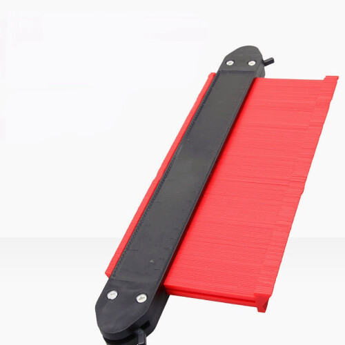 (Red 120mm) Shape-changing Machine Woodworking Gypsum Line Model Outline Measuring Ruler 2