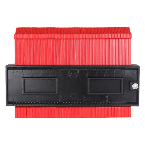 (Red 120mm) Shape-changing Machine Woodworking Gypsum Line Model Outline Measuring Ruler