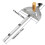 Universal Precision Miter Gauge for Table Saws - Compatible with Dewei 744/745, Haiwei, Steel Saws, 27 Angle Stops 10
