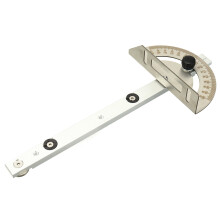 (Miter Gauge) Aluminum Alloy & Stainless Steel Miter Gauge, 300mm, High Efficiency for Straight & Oblique Cutting, Precise Scale Angle
