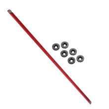(880mm) Aluminum Alloy Miter Bar for Table Saw, Adjustable 300mm/450mm/650mm/880mm, Universal Fit for T Slot Miter Track, Red