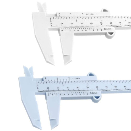6Inch 150mm Mini Vernier Caliper Double Scale Plastic Measuring Tool 2pcs 2