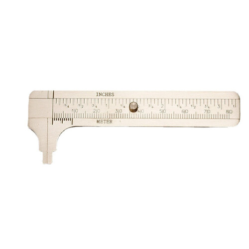 Mini Vernier Caliper Single/Double Scale Measuring Tool Brass 1