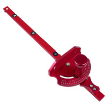 Precision Miter Gauge with 0-60 Angle Adjustment, CNC Gear Holes, Quick Positioning, Durable Metal & Aluminum, Ergonomic Handle
