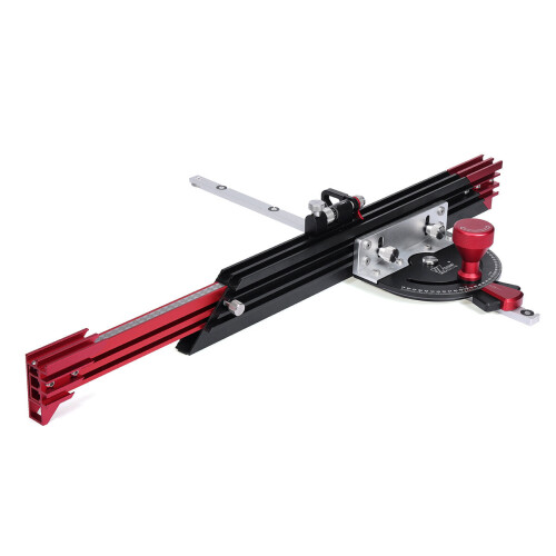 Adjustable Woodworking Tool with Laser Scale, Ergonomic Design, 15-90 Angles, Safe Push Handle, Compatible with Saws & Carvers 1