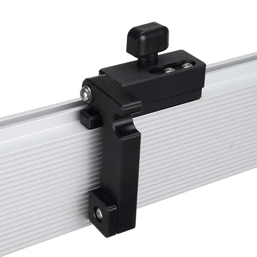 (Plus Right Stop, 450Mm) Aluminum Alloy Fence With Adjustable Length 450-1220Mm & Left/Right Stop For Table Saws & Router Tables 8727971916742