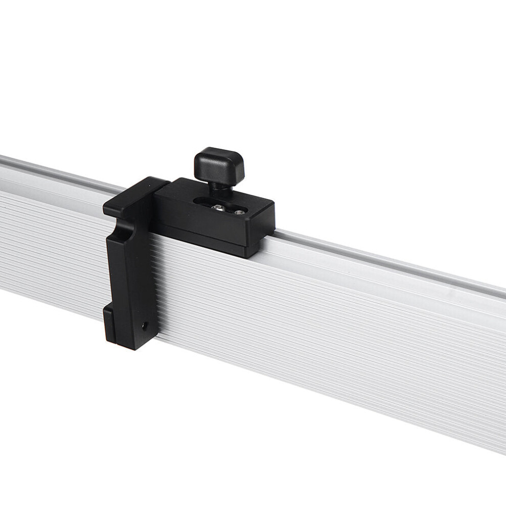 (Plus Left Stop, 1220Mm) Aluminum Alloy Fence With Adjustable Length 450-1220Mm & Left/Right Stop For Table Saws & Router Tables 8727971916841