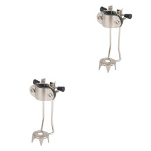 Trekking Poles Ice Tip Crampons Pack of 2, Snow and Ice Grip for Walking Stick, Silver