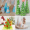 Foam Cone for Crafts 30 x 10 cm, Polystyrene Cone for Christmas Tree DIY Projects, 4 Pieces 4