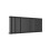 AICA (Single 600x1593mm, Black) Designer Oval Column Radiator Central Heating 5