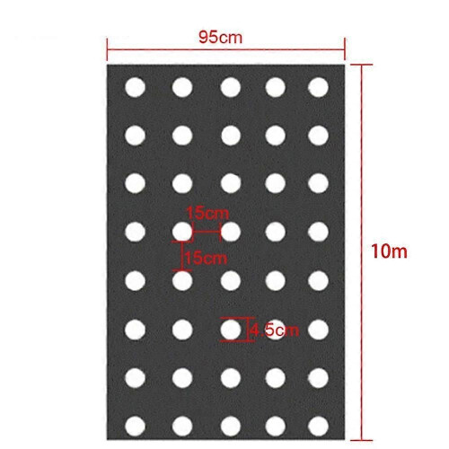 Paillis perforé pour jardinage, fleurs, légumes, semis, plantes 2