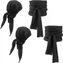 Pirate Medieval Renaissance Vintage Belt Headband Set Pirate Headscarf and Belt Set Halloween Cosplay