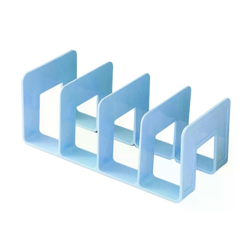 Plastic Desk File Sorter Holder 4 Sections Book Paper Storage Dividers for Office Desktop pace