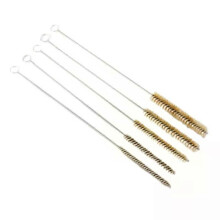 Set di 5 spazzole in filo di ottone per la pulizia professionale di tubi in ottone per uso domestico