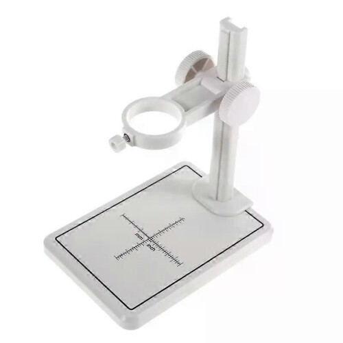 Supporto da tavolo con base regolabile in plastica per microscopio digitale USB, lente d'ingrandimento 1