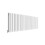 AICA (Double 600x1593mm, White) Designer Oval Column Radiator Central Heating 5