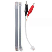 Vervangende kabels van kunststof Nieuwe RJ11 / RJ12 / RJ45-stekkers met krokodillenklemmen Draadidentificatie