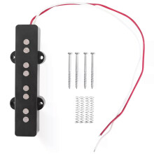 Pro Electric Bass Open Type Noiseless Bridge Pickup För 4 String Jazz Bass Jb Style Black 95x183Mm