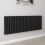 AICA (Double 600x1593mm, Black) Designer Oval Column Radiator Central Heating 1
