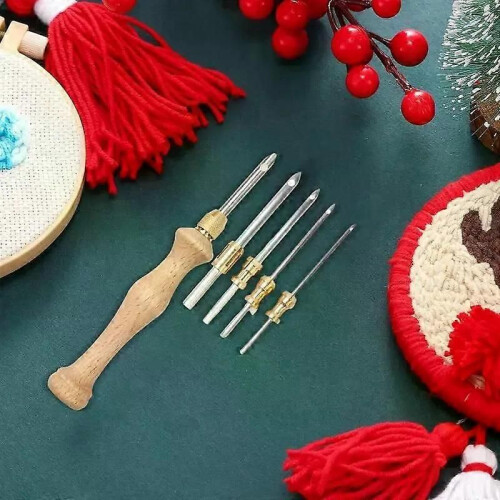 Punch Needle Magic Embroidery Pen Kit Needle Rug Hooking Tool Complete Set Embroidery Pens For Stitching 2