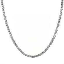 Collana a catena con maglie punk all'ingrosso, catene in acciaio inossidabile color argento da 3 mm,