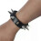 Choker punk con punta lunga, in similpelle, per donna e uomo, stile gotico, con grandi rivetti e borchie. 5