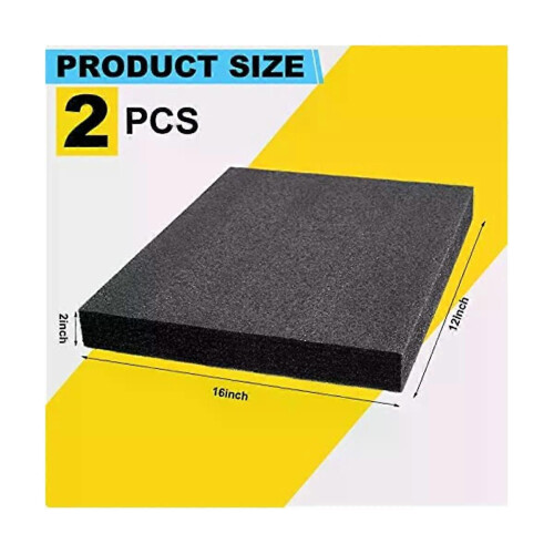 Polyethylene Foam 16X12X2Inch Polyethylene Foam Sheet Thick Foam Padding Foam Inserts for Crafts Polyethylene 1