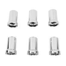 Aufsteckbare Mutternabdeckung, Radmutternabdeckungen, ABS-Chrom-Kunststoff, rostfrei, 33 mm, geflanschte