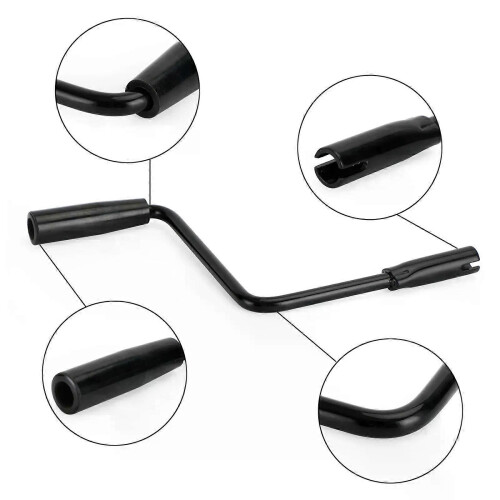 Pop Up Camper Crank Handle Caravan RV Camping Canopy Rocker Black 1