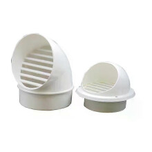 PVC Ventilation Exhaust Grille round Wall Ceiling Air Vent Grille Ducting Cover Outlet Heating Cooling